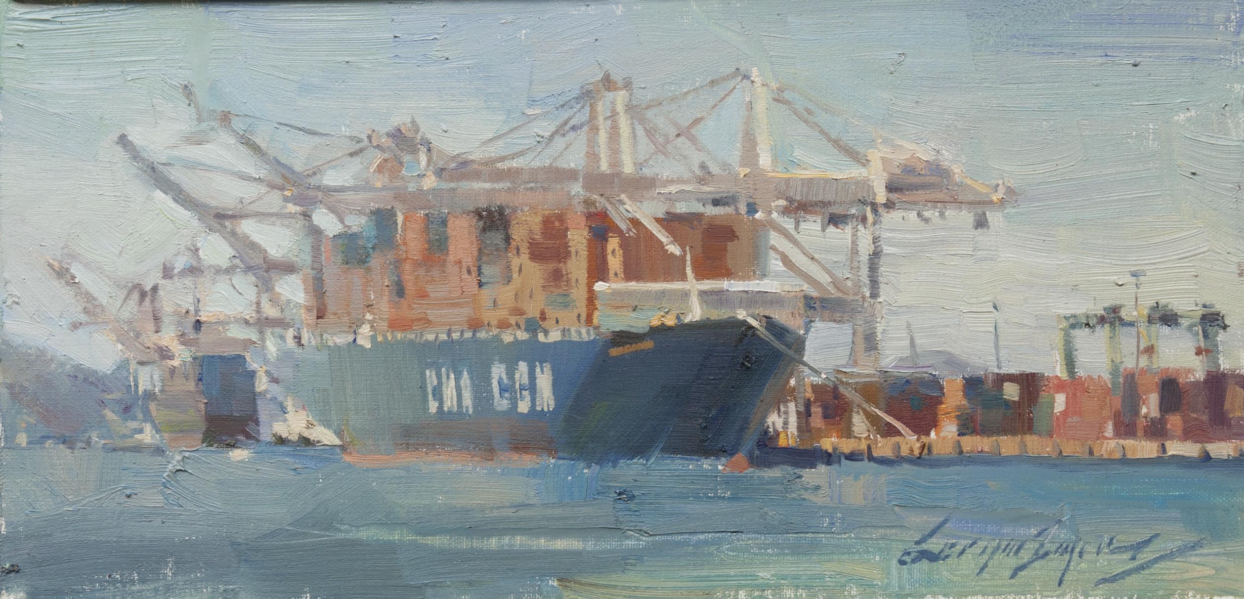 2517x1212 Cargo Ship The Main Loop Online Store Powered By Storenvy - Cargo Ship Painting