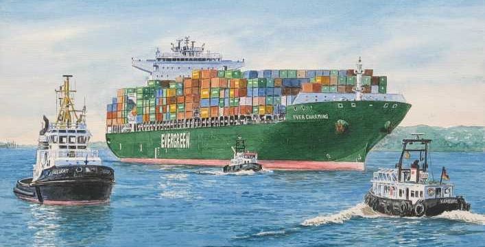 707x361 Nsb Freighter Cruises The Cruise People Ltd Page 4 - Cargo Ship Painting