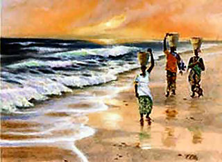 320x234 Caribbean Seascape - Caribbean Painting