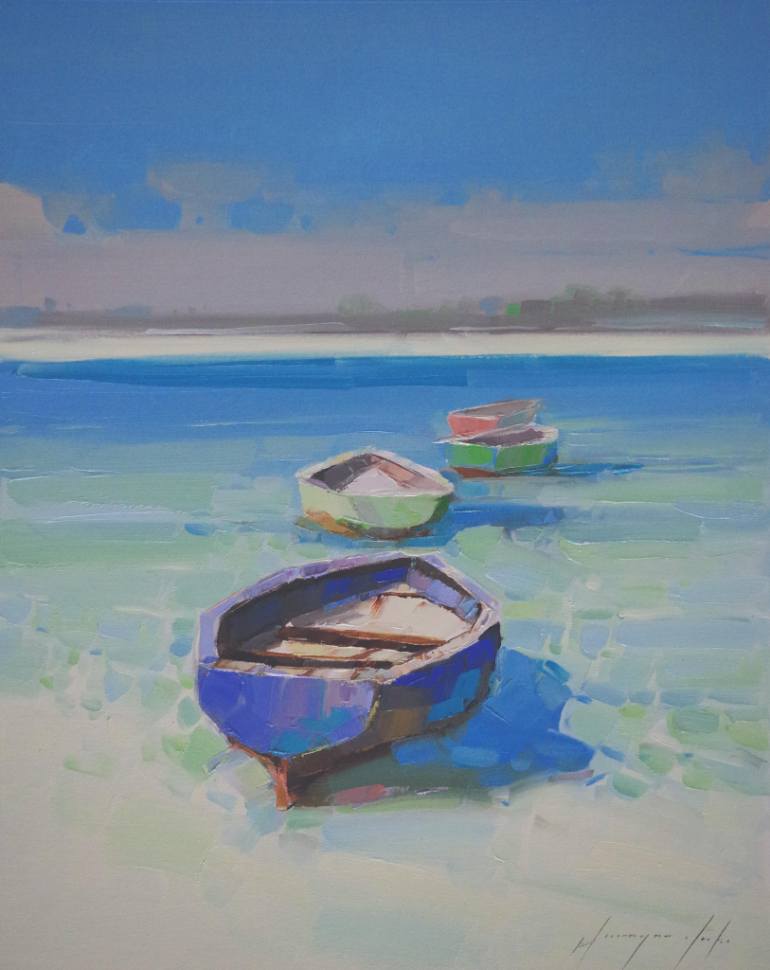 770x970 Saatchi Art Caribbean Shore Seascape Oil Painting On Canvas - Caribbean Painting