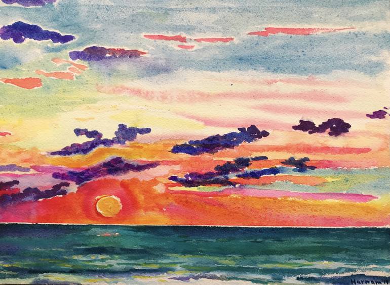 770x564 Saatchi Art Caribbean Sunrise - Caribbean Painting