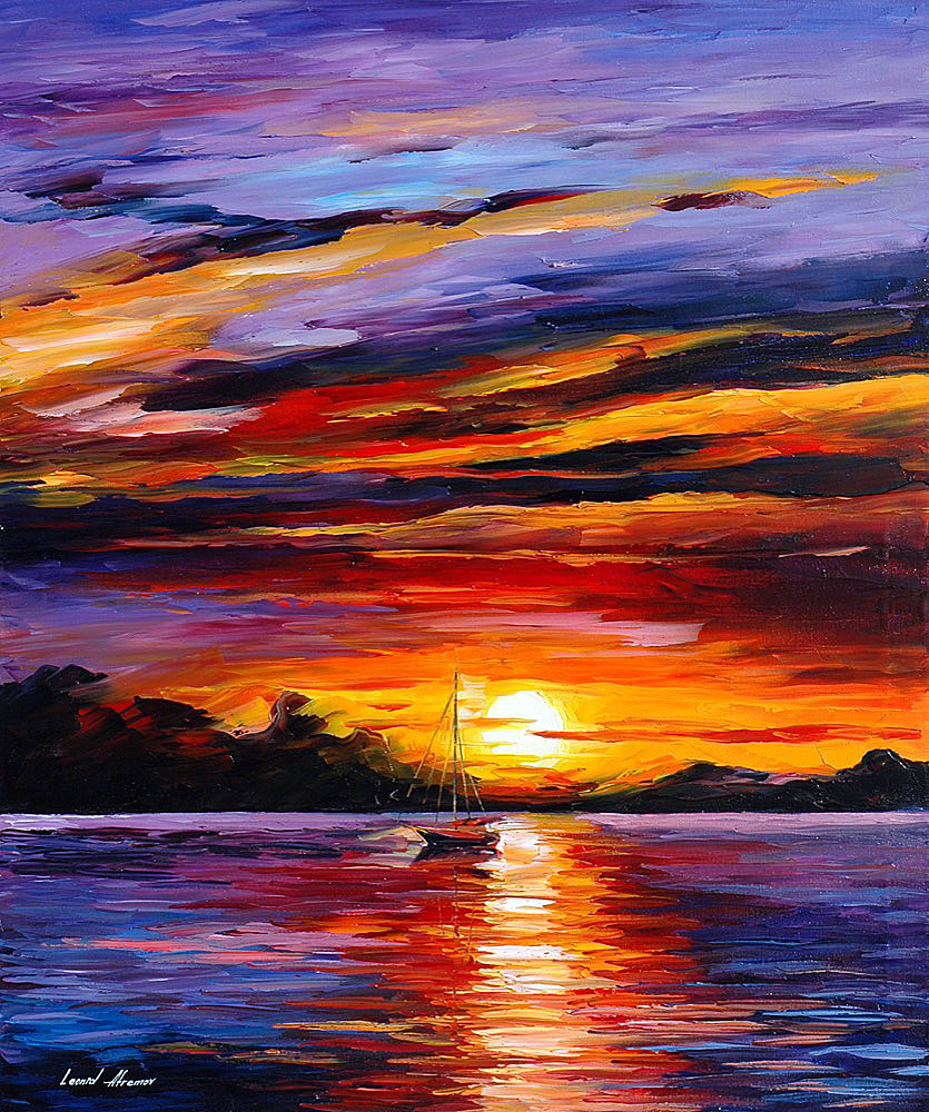 835x1000 Caribbean Islands Palette Knife Oil Painting On Canvas By Leonid - Caribbean Painting