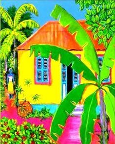 236x294 Caribbean Folk Art - Caribbean Painting