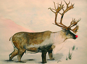 300x222 Caribou Paintings Pixels - Caribou Painting
