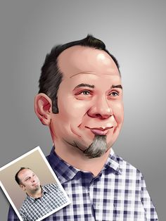 236x314 Professional Team Member Caricature Digital Painting Portraits - Caricature Painting