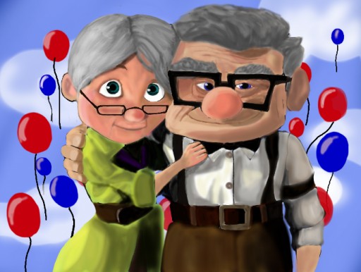 512x386 Up Carl And Ellie - Carl And Ellie Painting