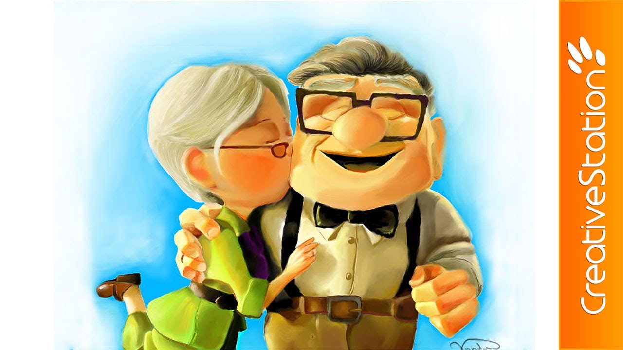 1280x720 Carl And Ellie - Carl And Ellie Painting