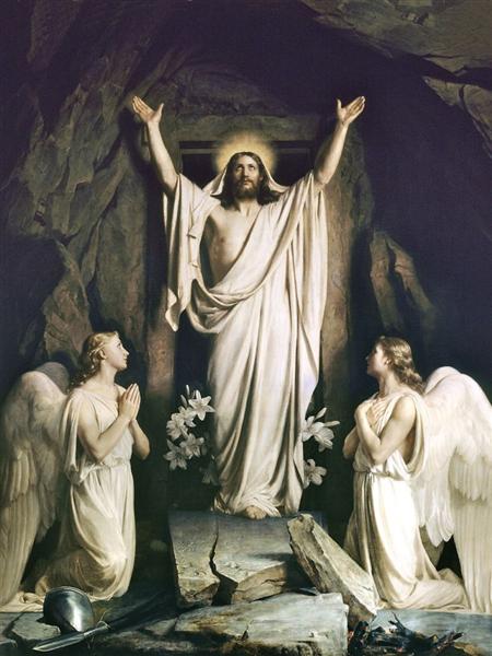 450x600 Resurrection Of Christ, 1875 - Carl Bloch Painting