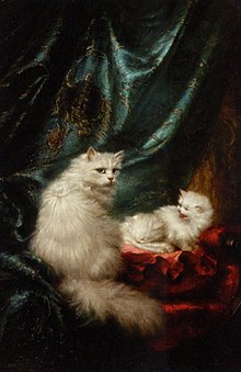 220x339 Carl Kahler - Carl Kahler Cat Painting
