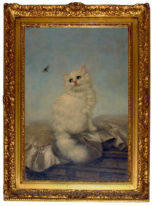 225x300 Carl Kahler Cat Painting Persian - Carl Kahler Cat Painting