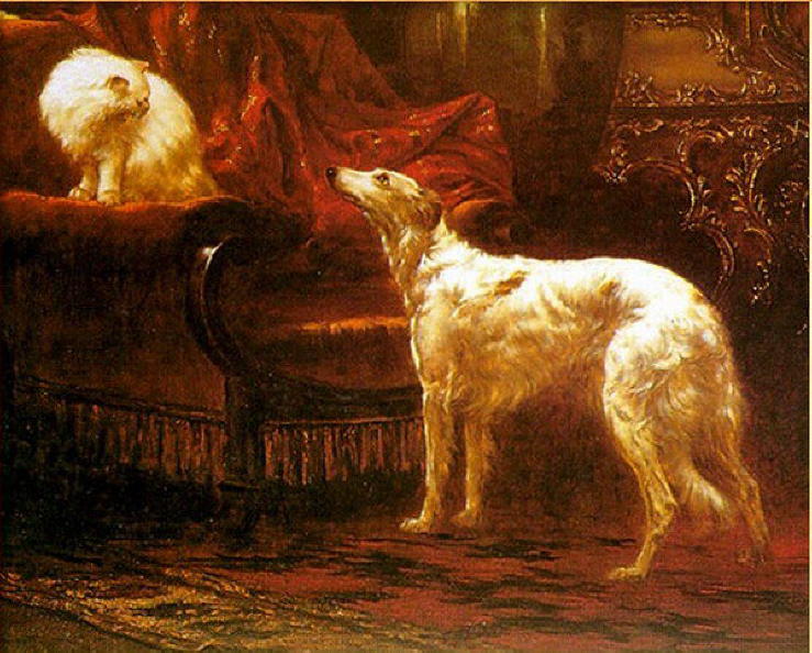 739x594 Cat And Mouse Paintings. Carl Kahler - Carl Kahler Cat Painting