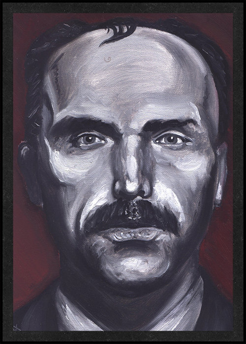 500x700 Carl Panzram Is Card Number 15 From The Original Serial Killer - Carl Panzram Painting