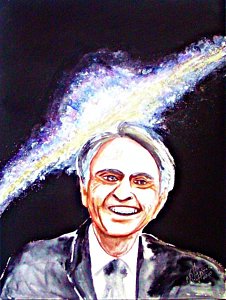 226x300 Carl Sagan Paintings Fine Art America - Carl Sagan Painting