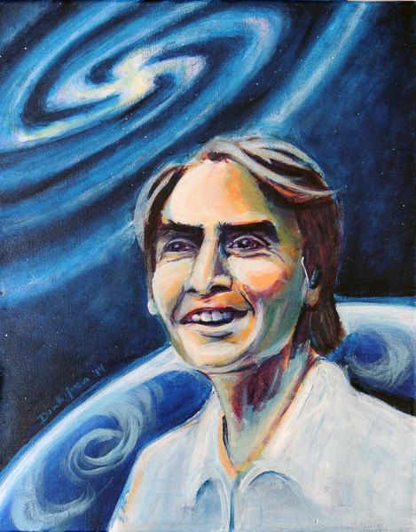 469x600 We Are A Way For The Cosmos To Know Itself. ~ Carl Sagan - Carl Sagan Painting
