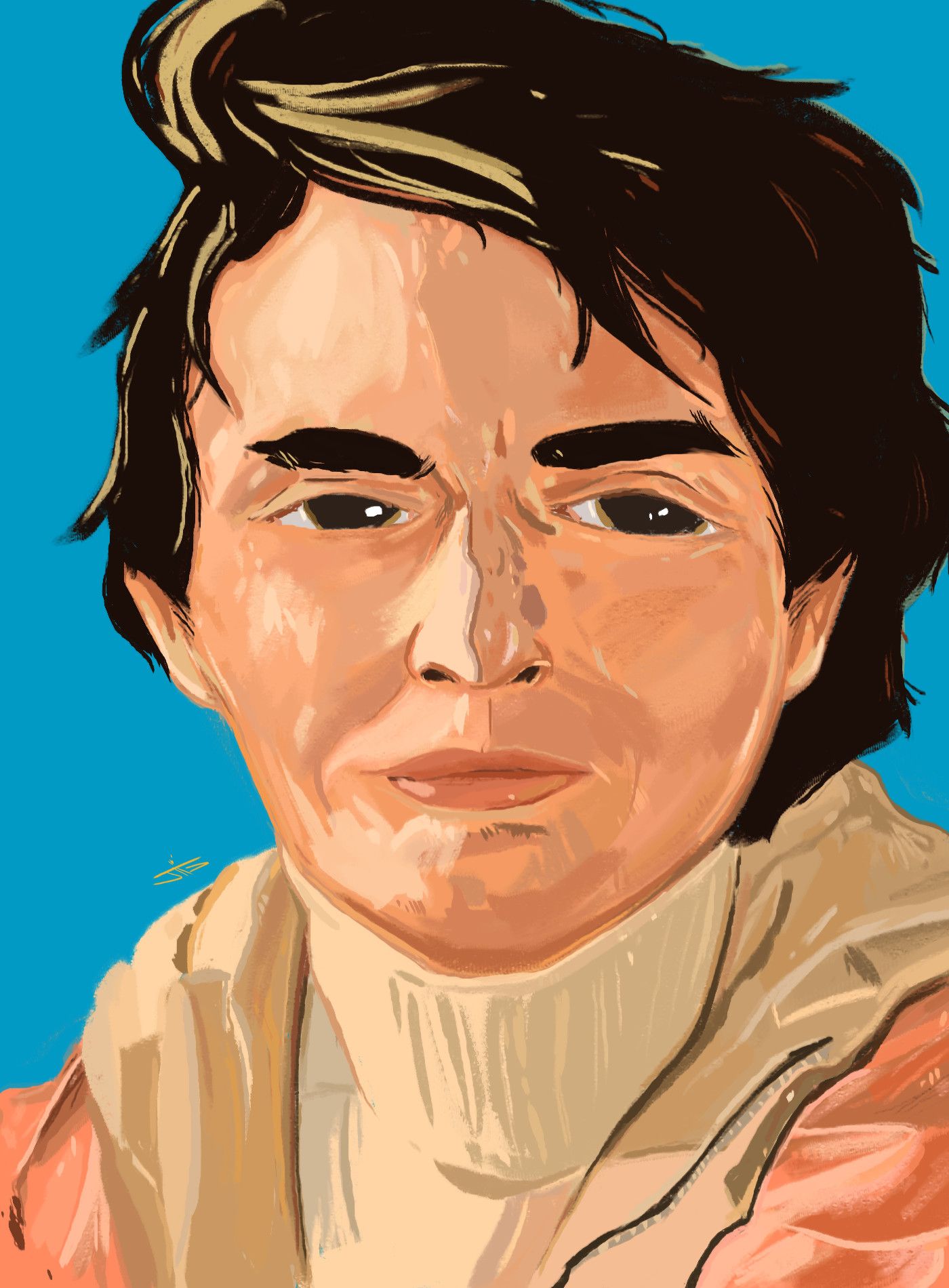 1400x1900 Art Artist Draw Drawing Paint Painting Illustration Colour Science - Carl Sagan Painting