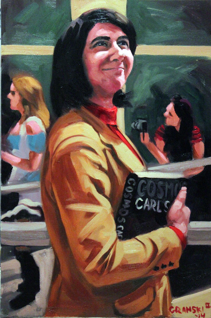 678x1024 Carl Sagan Crossplay 24 X 36, Oil On Canvas Www.joegrans - Carl Sagan Painting