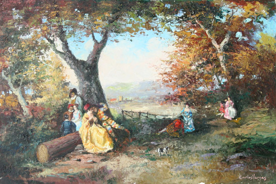 550x366 Carlos Vargas Painting - Carlos Painting