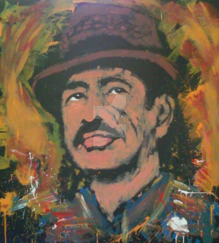 849x942 Carlos Santana Speed Painting By Acrylicsman - Carlos Santana Painting