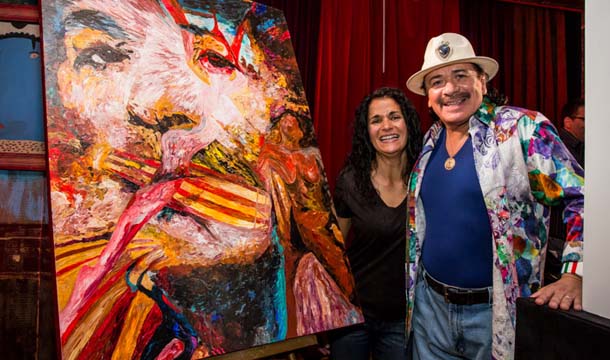 610x360 House Of Blues Las Vegas Honors Carlos Santana Las Vegas Blogs - Carlos Santana Painting