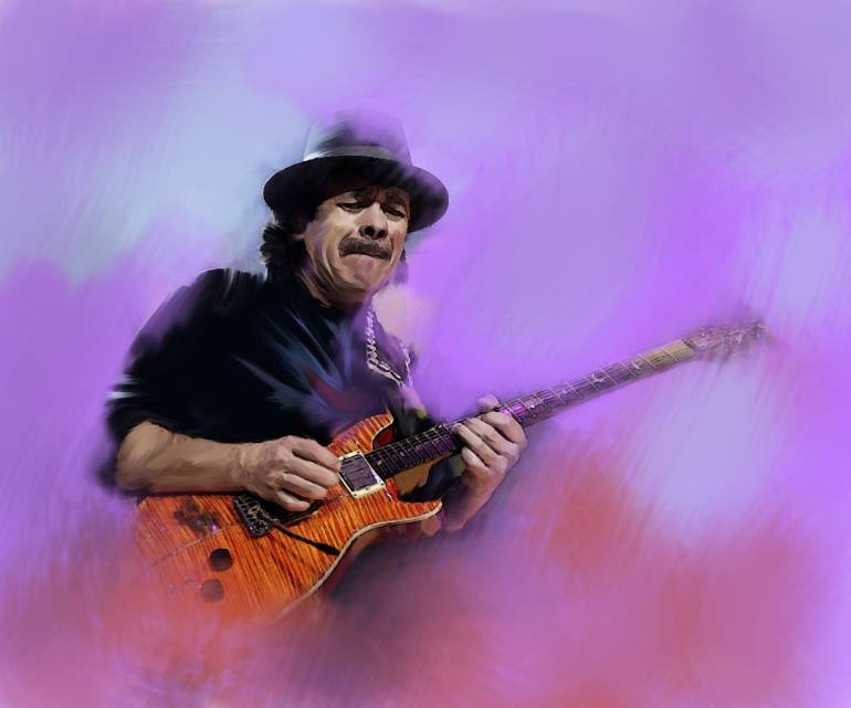 Carlos Santana Painting At Paintingvalley Com Explore Collection Of Carlos Santana Painting