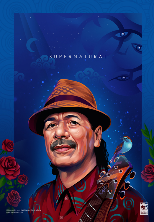 522x750 Carlos Santana - Carlos Santana Painting