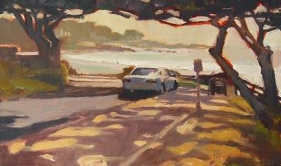 400x236 Carmel By The Sea California, Coastal, Plein Air Painting By Robin - Carmel Painting