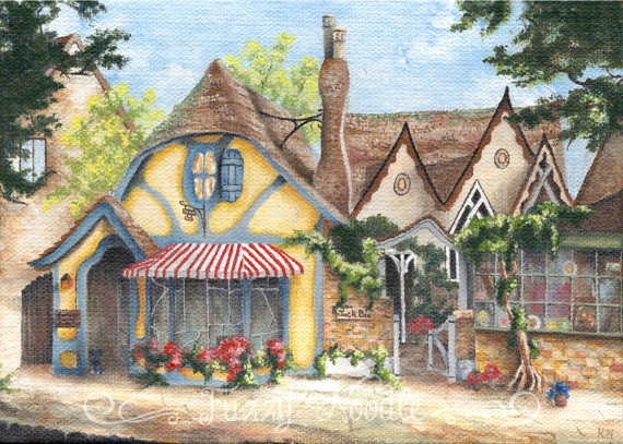 570x407 The Tuck Box Painting Carmel California Digital Print Tea - Carmel Painting