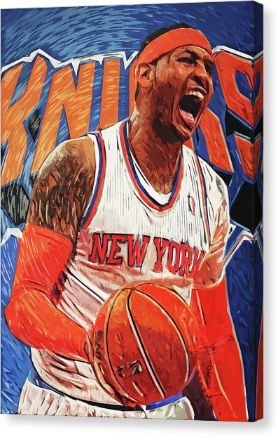 397x622 Carmelo Anthony Canvas Prints Fine Art America - Carmelo Anthony Painting