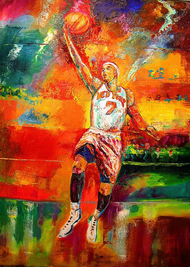 640x900 Carmelo Anthony New York Knicks Painting By Leland Castro - Carmelo Anthony Painting
