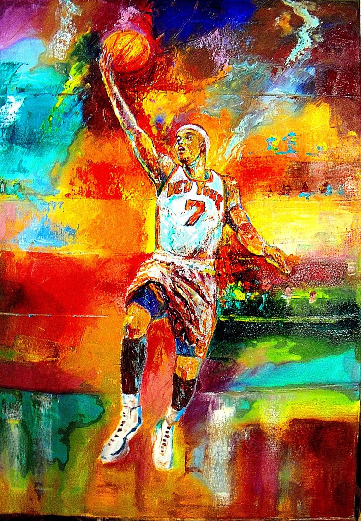 743x1074 Carmelo Anthony By Beatles74i0c - Carmelo Anthony Painting