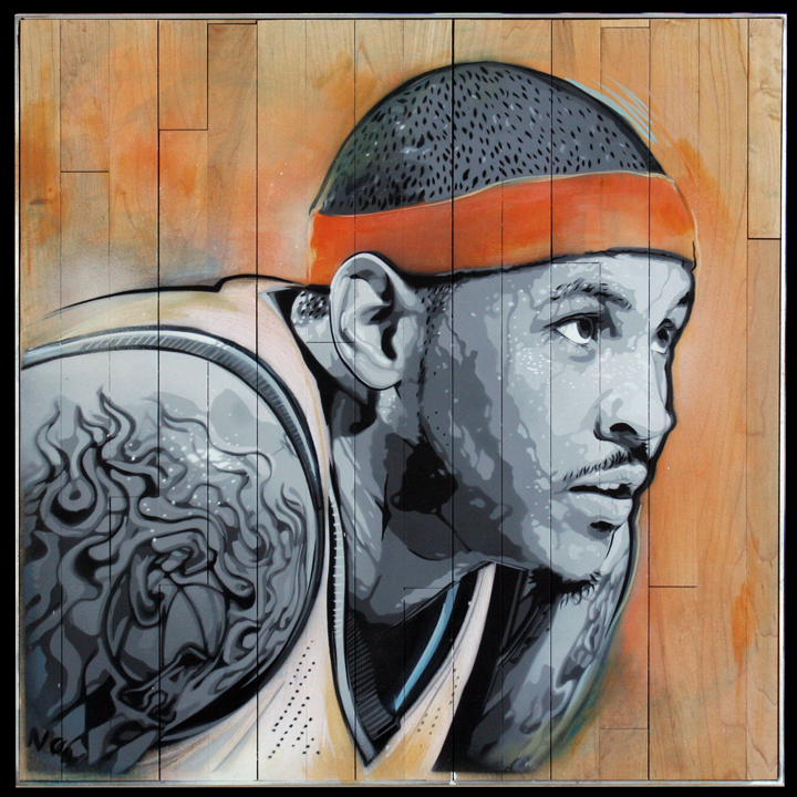 720x720 Carmelo Anthony By Joe Iurato Art Of Basketball - Carmelo Anthony Painting