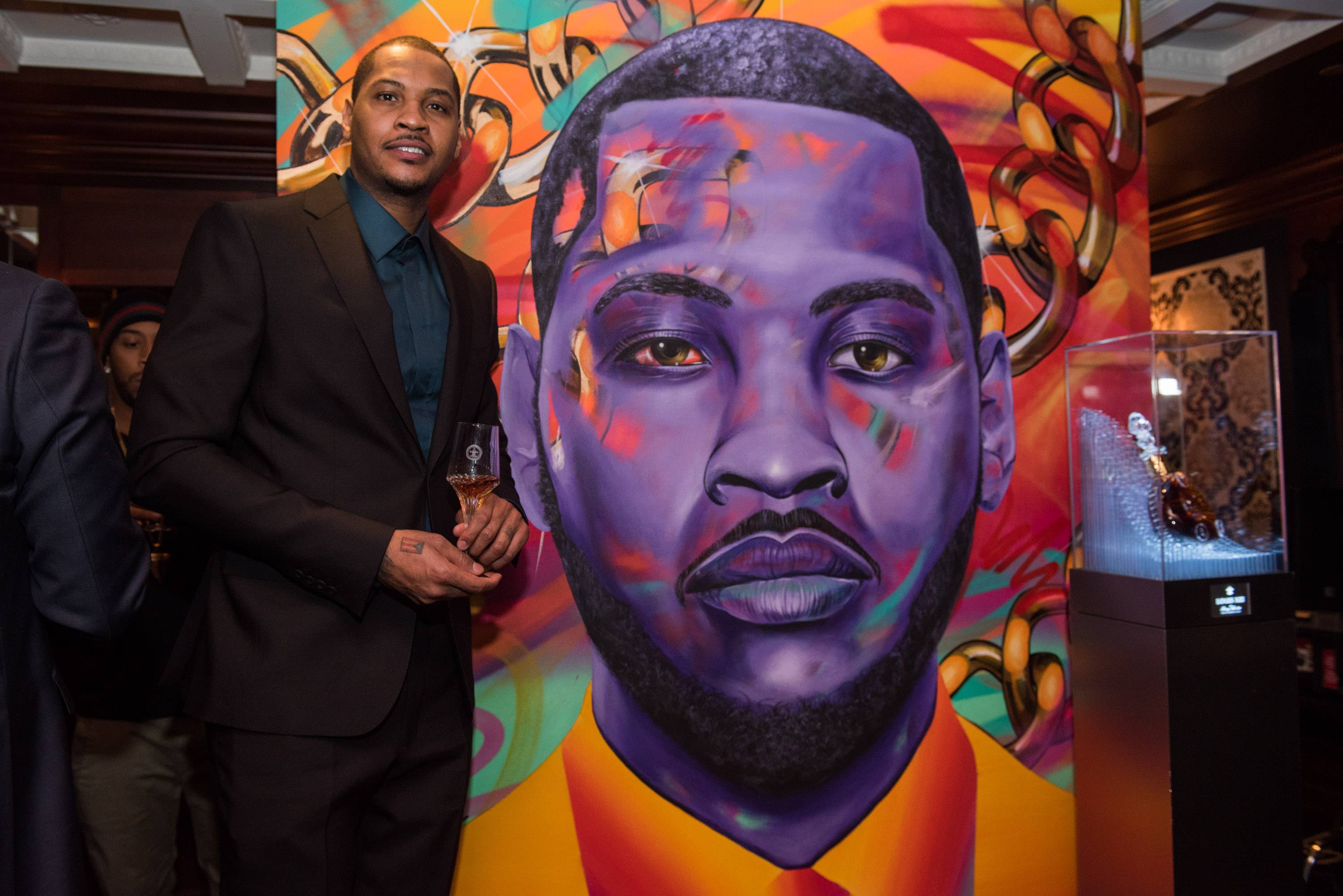 3000x2003 Haute Living And Louis Xiii Honor Carmelo Anthony During All Star - Carmelo Anthony Painting