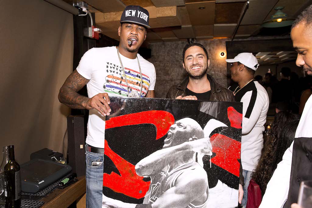 1024x683 Haute Time Celebrates Three Time Gold Medalist Carmelo Anthony - Carmelo Anthony Painting