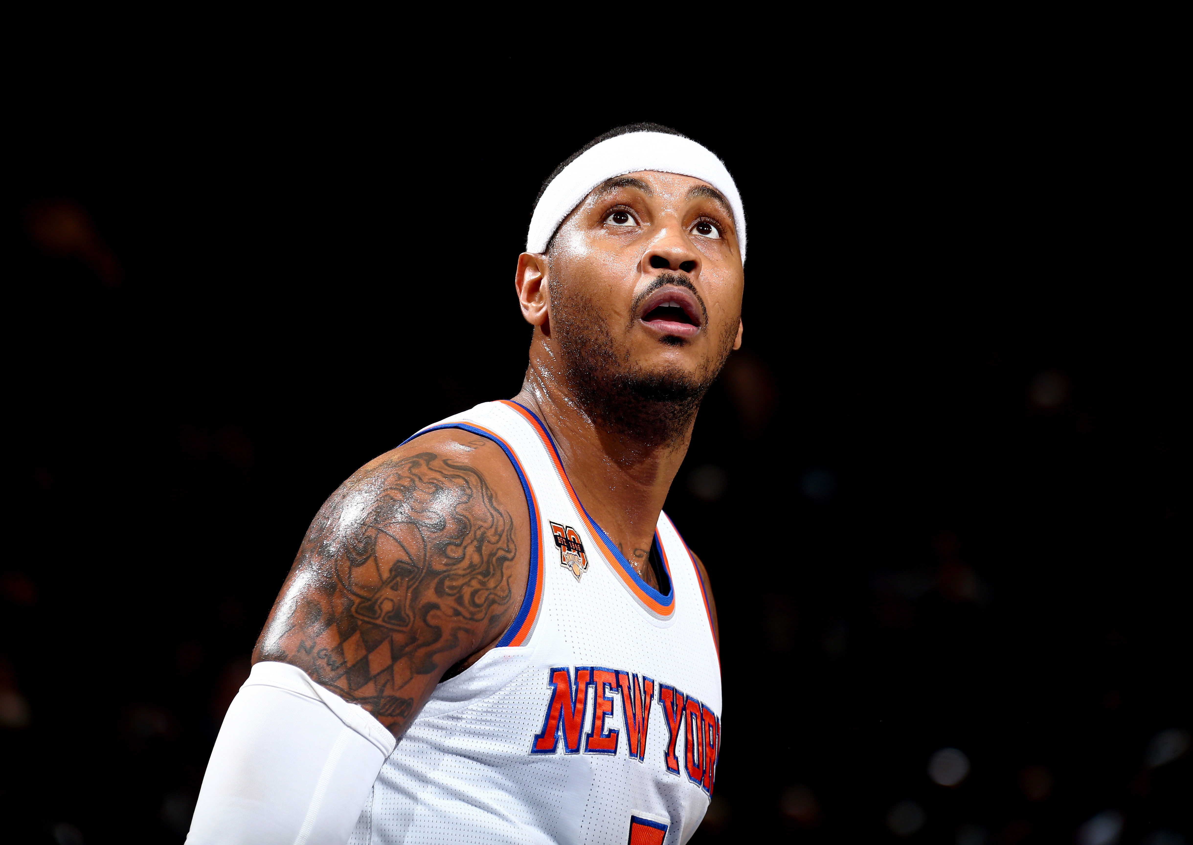 4878x3456 Shootaround (July 13) - Carmelo Anthony Painting