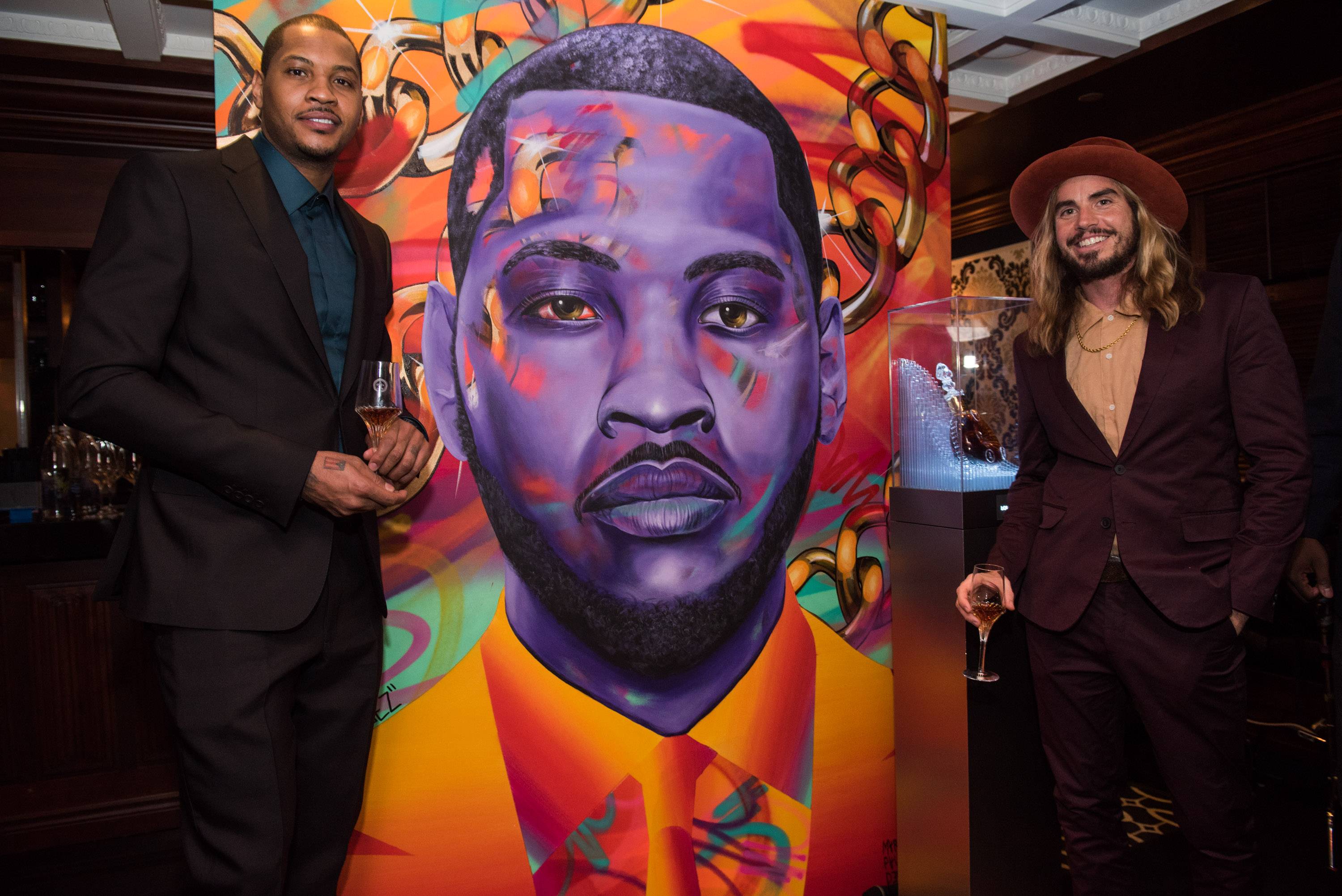 3000x2003 Video Haute Time And Louis Xiii Celebrate All Star Game In Toronto - Carmelo Anthony Painting