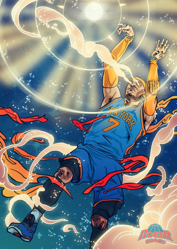 571x800 Carmelo Anthony - Carmelo Anthony Painting