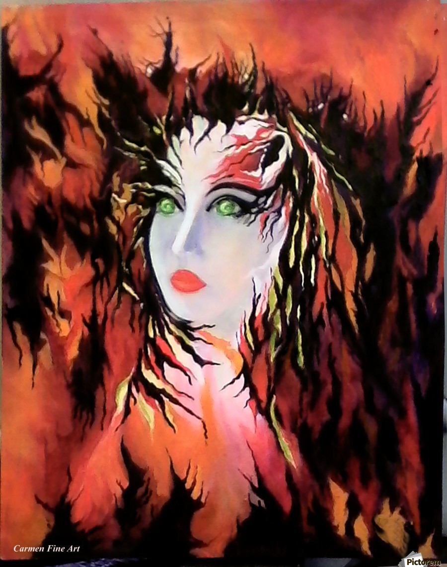 900x1140 Lonely Angel Of God - Carmen Painting
