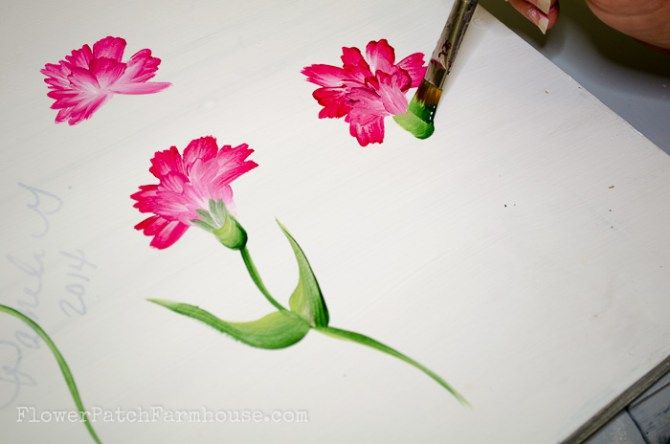 670x444 Learn How To Paint Carnations 2 Carnation, Paintings - Carnation Painting