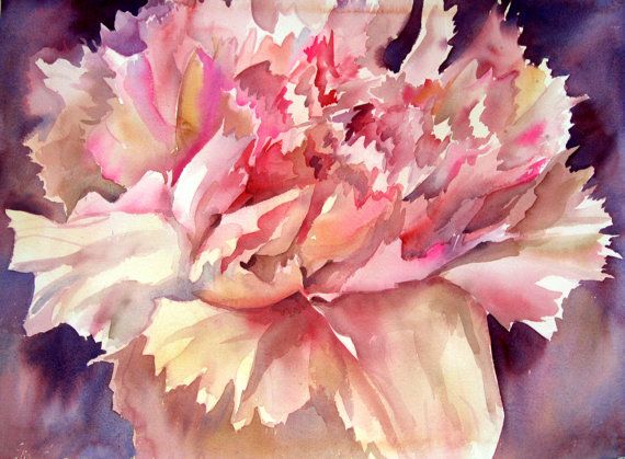 570x419 Carnations Ii - Carnation Painting