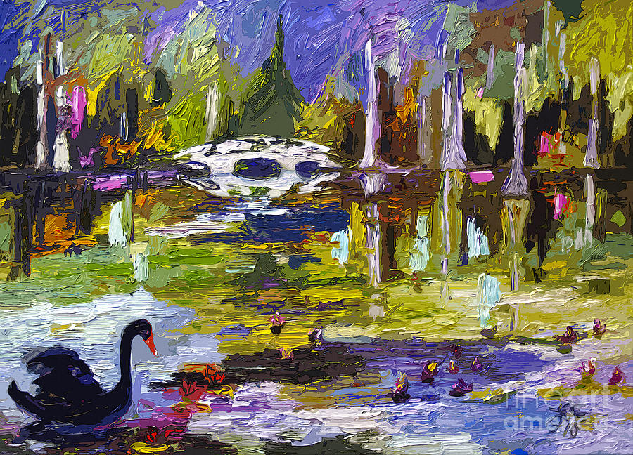 900x648 Magnolia Gardens Charleston South Carolina Modern Art Painting By - Carolina Painting