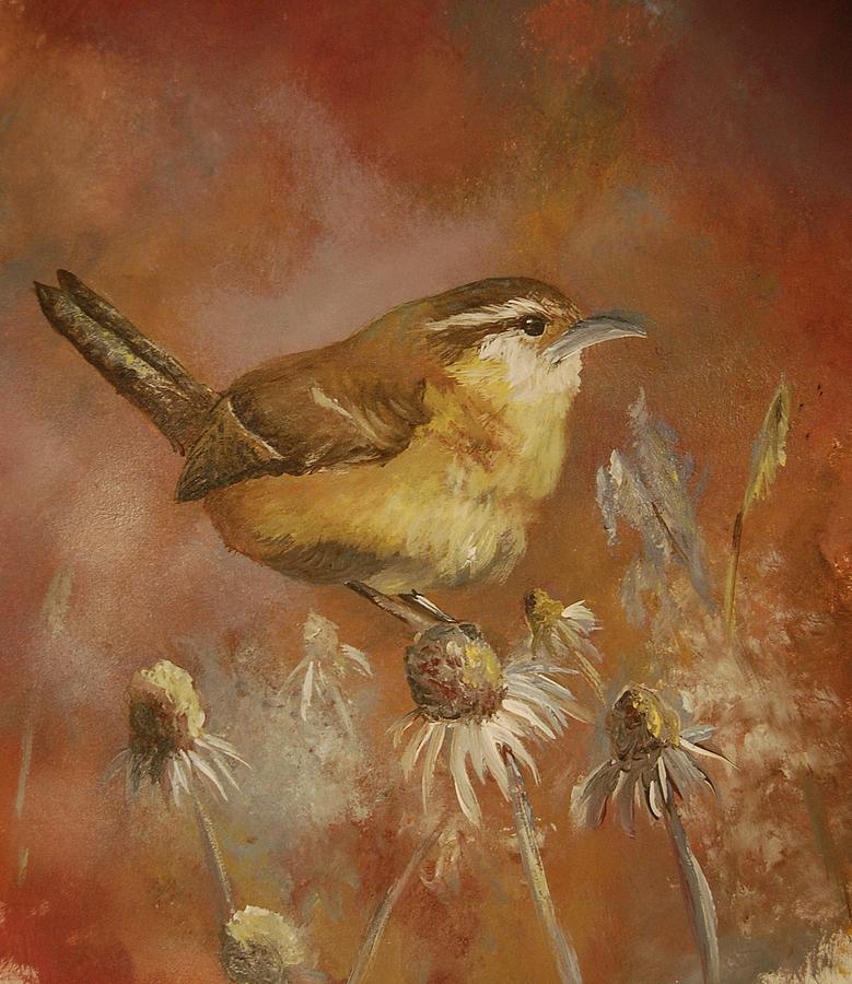 779x900 Carolina Wren Painting By Jane Harris - Carolina Wren Painting