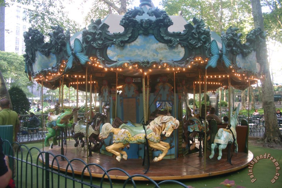 960x642 Richard De Wolfe Carousel Painting - Carousel Painting