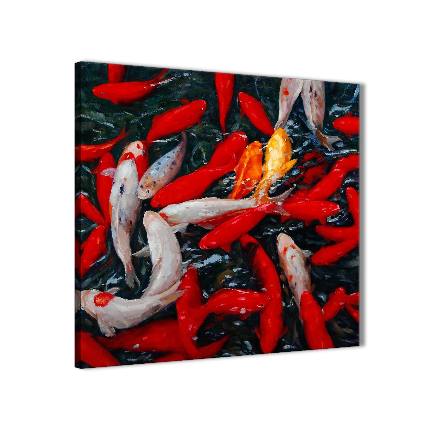 1400x1400 Canvas Wall Art Koi Carp Fish Painting - Carp Painting
