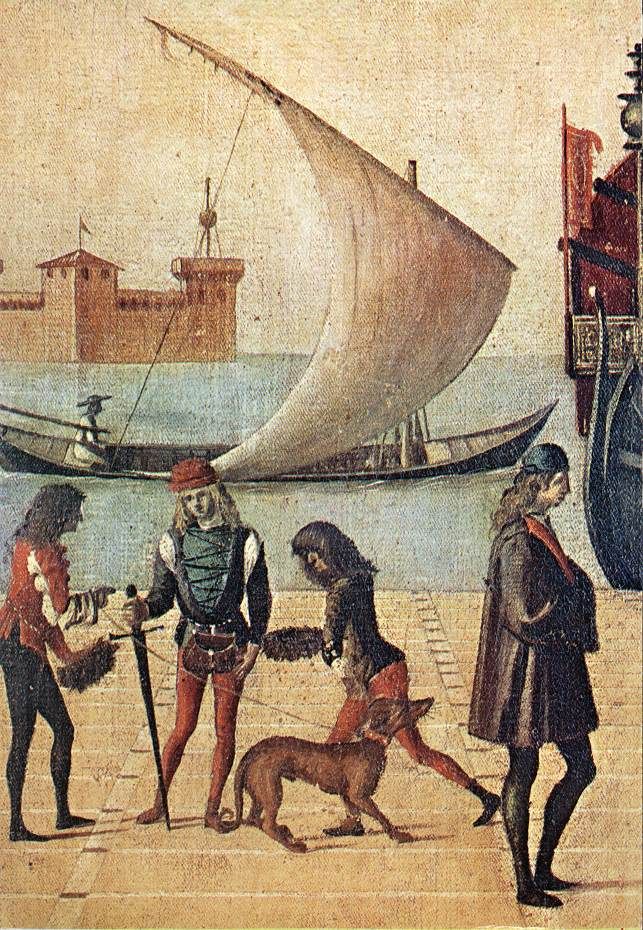 643x930 Carpaccio, Vittore Arrival Of The English Ambassadors (Detail - Carpaccio Painting