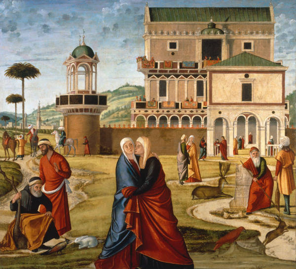 600x546 V.carpaccio Visitation Paint. C16th - Carpaccio Painting