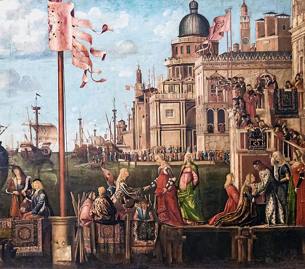 613x541 Carpaccio Saint Ursula (Detail).jpg Denver Art Museum - Carpaccio Painting