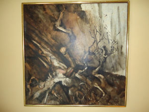 300x225 Great Mid Century Earl Carpenter Painting. Ca Az Western Artist - Carpenter Painting