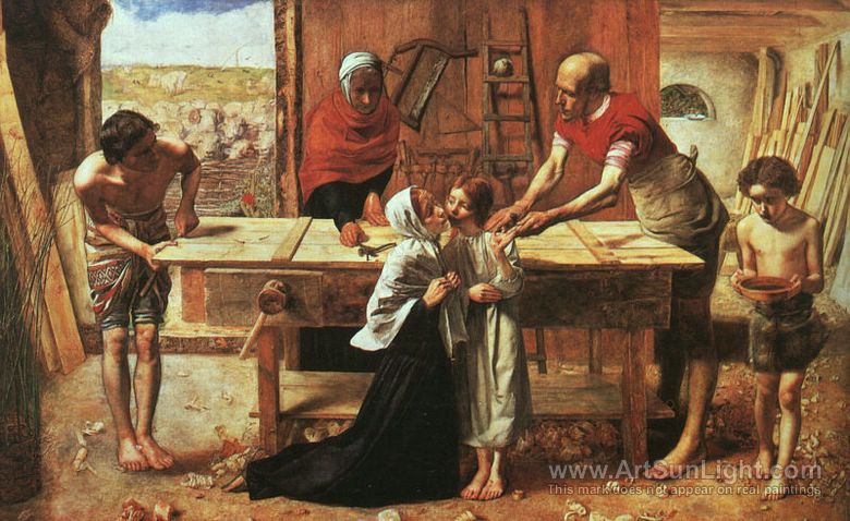 780x478 Christ In The House Of His Parents ( The Carpenter's Shop)1849 - Carpenter Painting