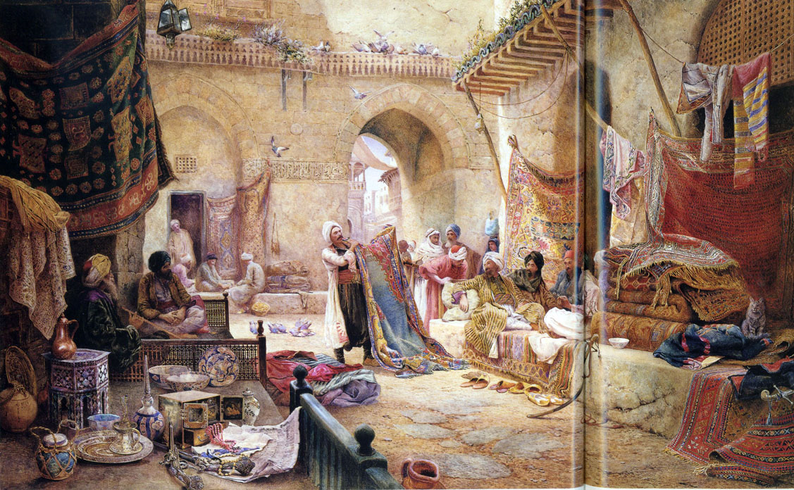 1127x696 Cornucopia Magazine The Orientalist's Rug - Carpet Painting