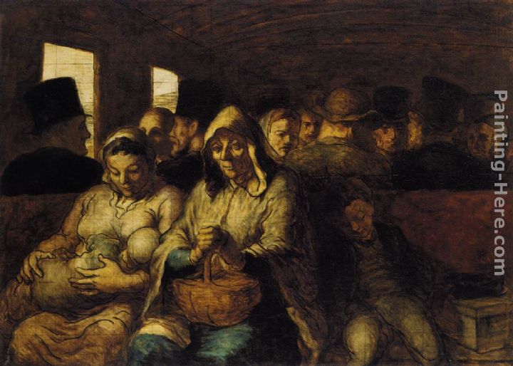 720x514 Honore Daumier The Third Class Carriage Painting Anysize 50% Off - Carriage Painting